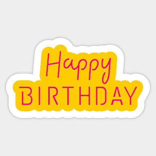 Happy Birthday Sticker